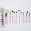 Personalized Cosmetic Brush with 12 Piece Makeup Brush Set